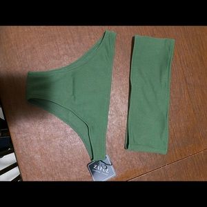 Crop top bathing suit